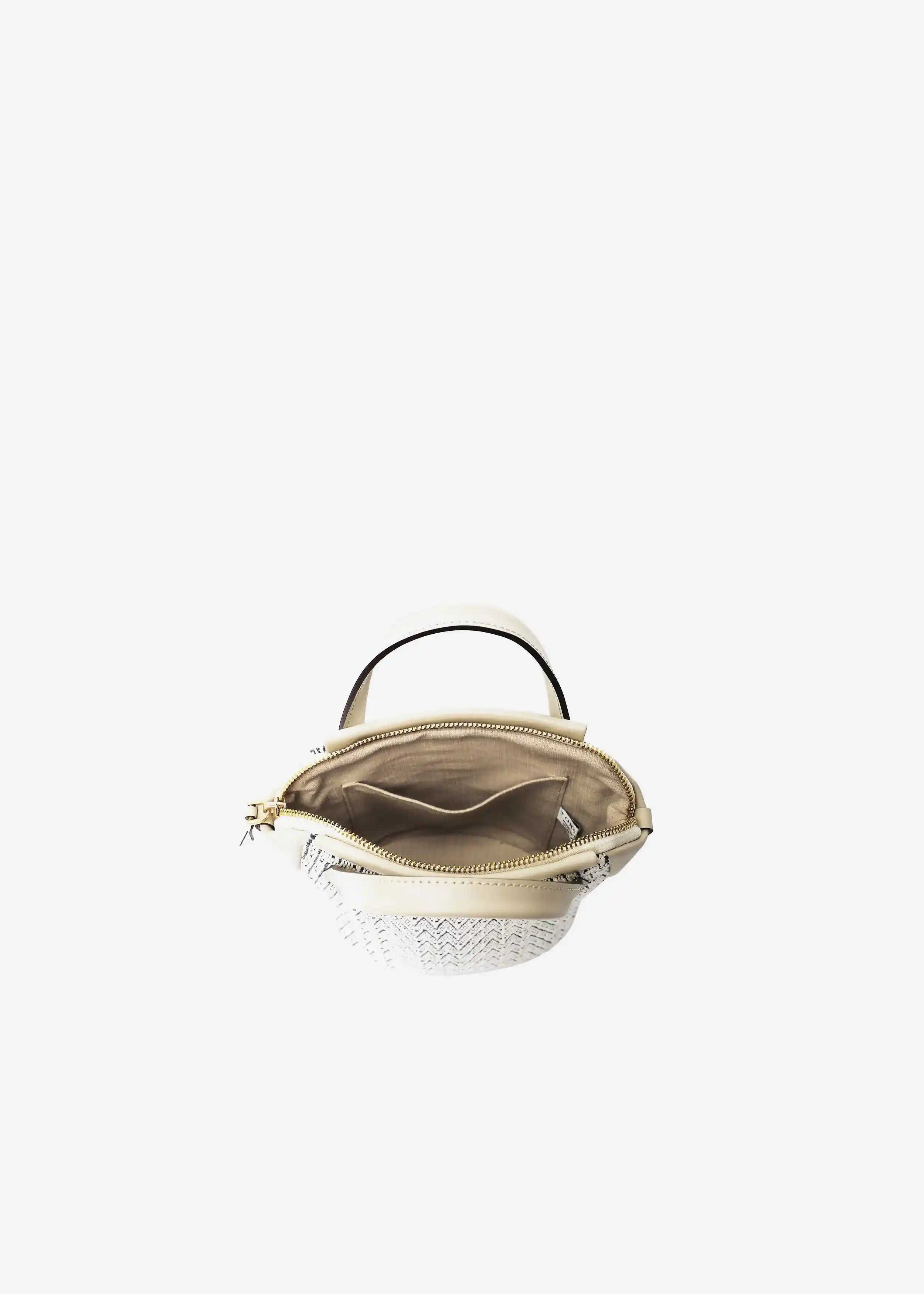 Chicago Mini bag interior showing one interior pocket and zipper closure