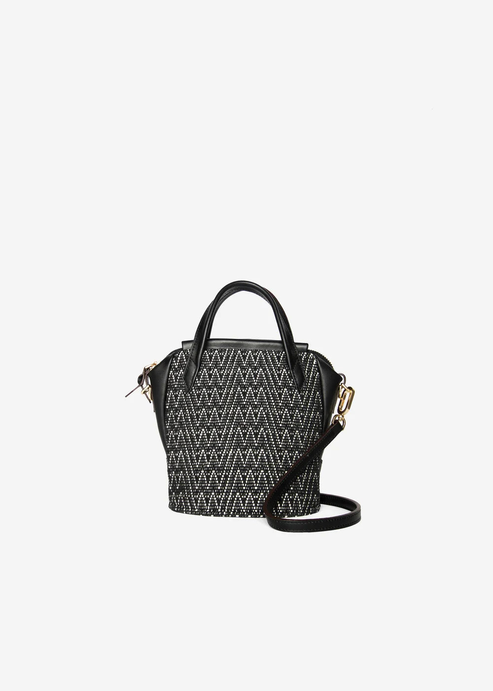 Chicago Mini Peak Noir with Black Leather